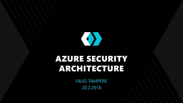 Azure security architecture