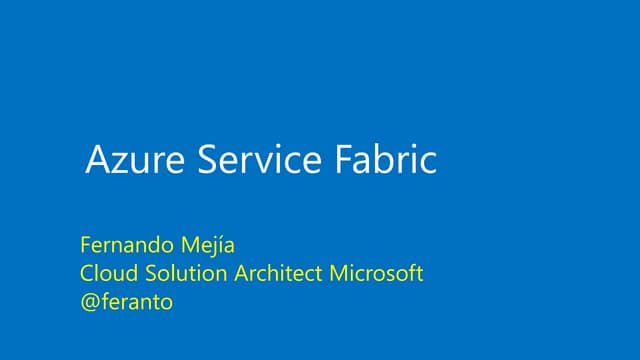 Azure service fabric