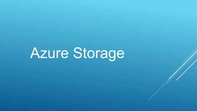 Azure storage