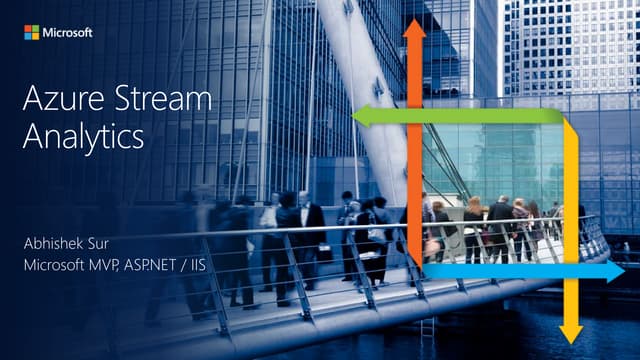 Stream Analytics Service in Azure