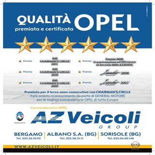 Qualità Opel premiata e certificata