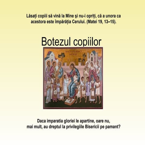 Botezul copiilor | PPS
