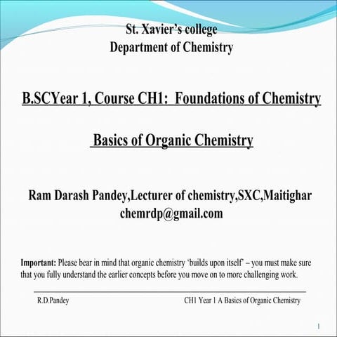 B.sc. frst yr fundamental concepts