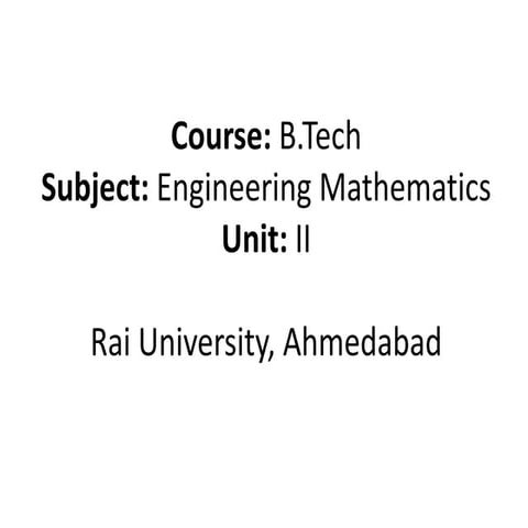 B.tech semester i-unit-ii_partial differentiation