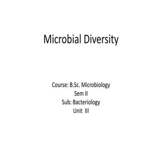 B.Sc. Microbiology II Bacteriology ...