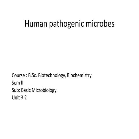 Pathogenic organisms | PPTX