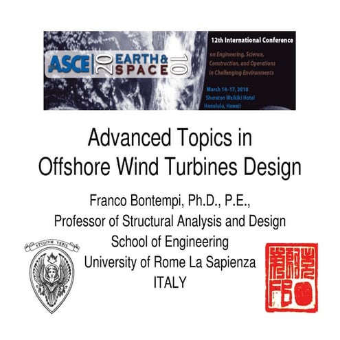 Advanced Topics in Offshore Wind Turbine Research