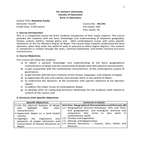 B.ed. 1st sem nepalese studies