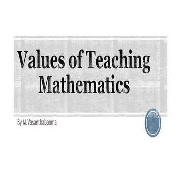 B.ed pedagogy Mathematics