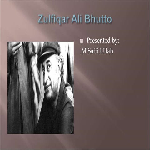 Zulfiqar Ali Bhutto