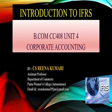 Basic Introduction to IFRS