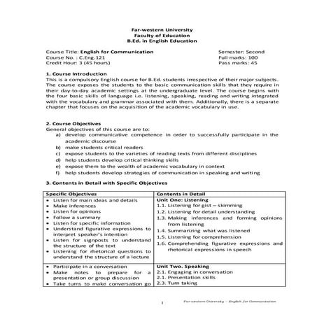 B.ed. 3rd sem study skills in english for academic purposes