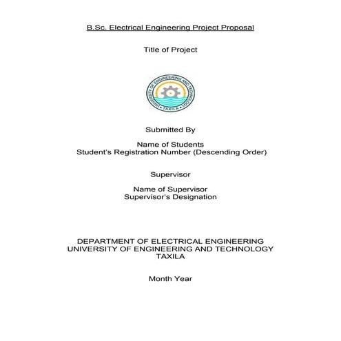 Bsc Project Proposal Sample and Examples | PDF