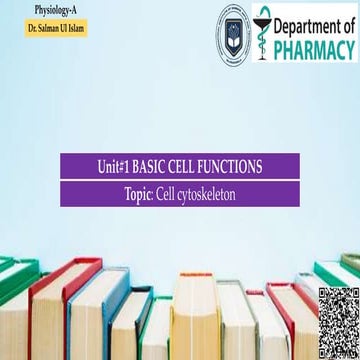 Cell cytoskeleton (filaments and their roles)