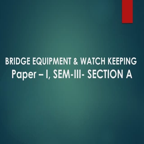 Bridge Equipment  