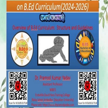 B.Ed Curriculum: An overview: B.Ed 1st to 4th semester