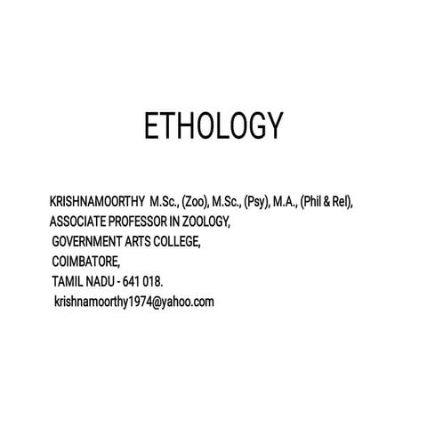 B. Foraging Behavior of animals Part MSc