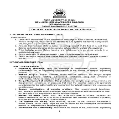 Bachelor of Artificial intelligence & ds