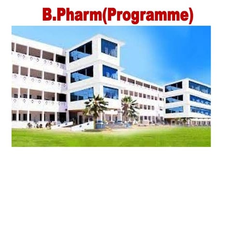 B Pharm PROGRAM DETAILS FOR ALL SEM USEFUL FOR ALL