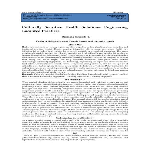 Culturally Sensitive Health Solutions: Engineering  Localized Practices (www....