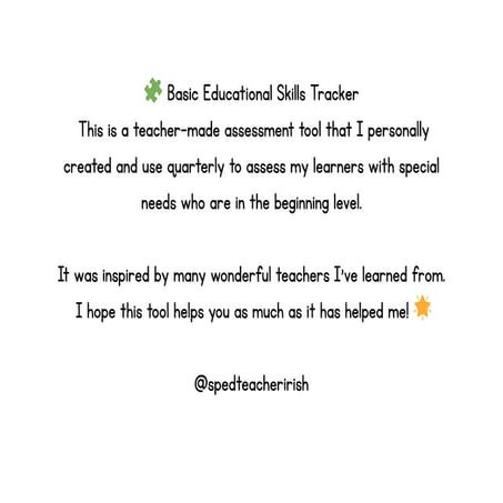 B.E.S.T. ASSESSMENT TOOl for sned learners non-graded | PDF