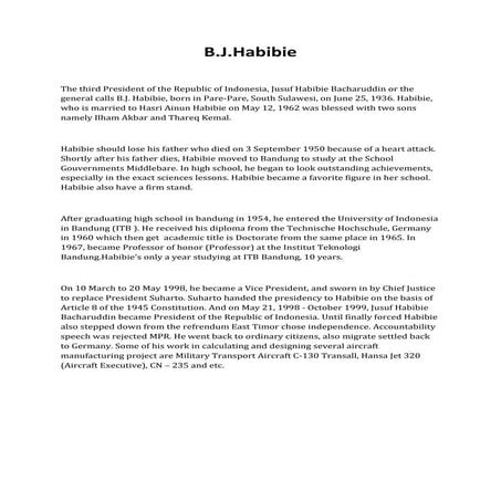 B.j. habibie