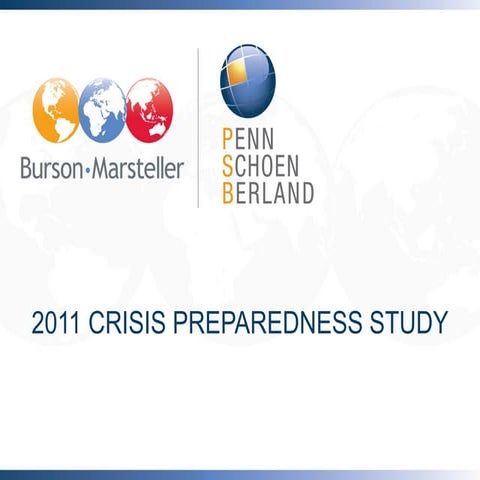2011 Crisis Preparedness Study 