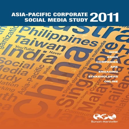 B-M Asia-Pacific Corporate Social Media Study 2011
