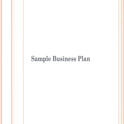 Simple Sample B-Plan