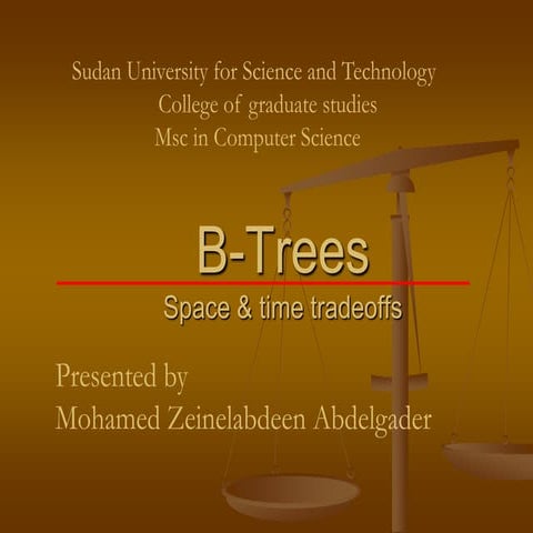 B trees