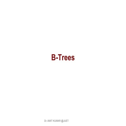 B trees | PPT
