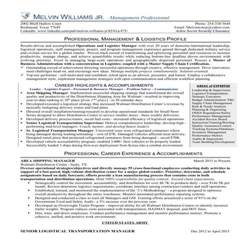 Melvin Williams - Updated Professional Resume