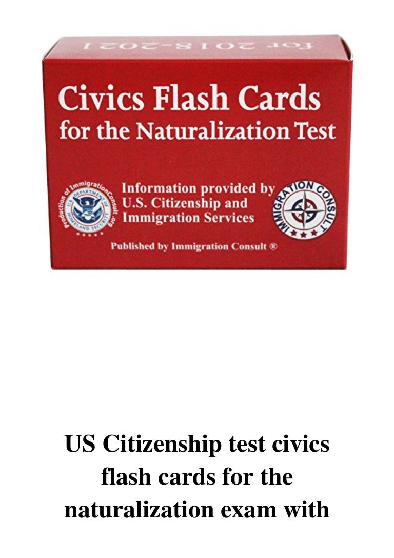 US Citizenship test civics flash cards for the naturalization exam wi…