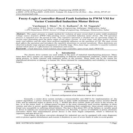 Fuzzy-Logic-Controller-Based Fault Isolation in PWM VSI for Vector Controlled...