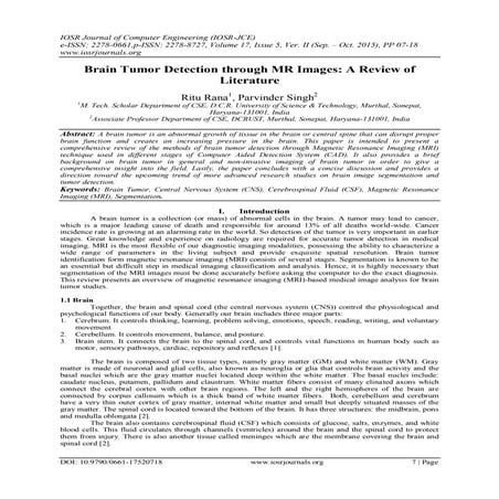 Automatic detection and severity analysis of brain tumors using gui in ...