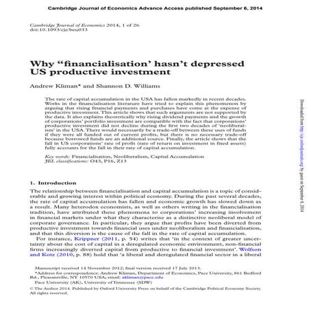 Kliman-Williams, CJE advance access, Camb. J. Econ.-2014-Kliman-cje-beu033