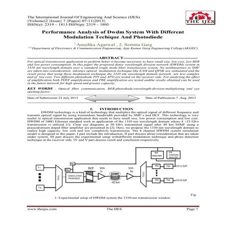 The International Journal of Engineering and Science (The IJES)