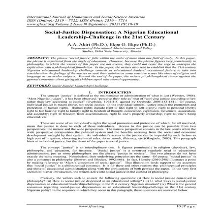 International Journal of Humanities and Social Science Invention (IJHSSI)