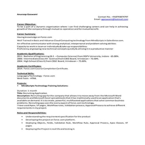 SOURAV NATH - CV (1) | PDF