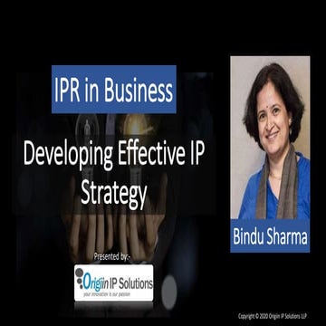 IPR in Business #03: Developing Effective IP Strategy