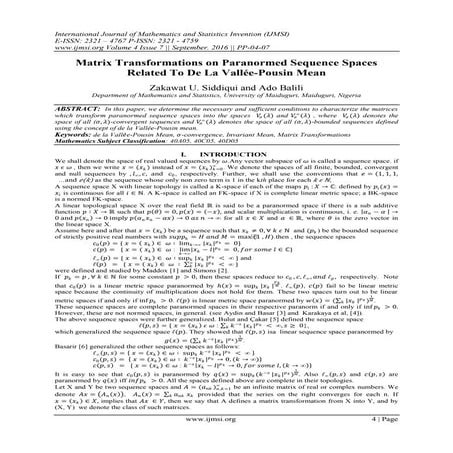 Matrix Transformations on Paranormed Sequence Spaces Related To De La Vallée-...