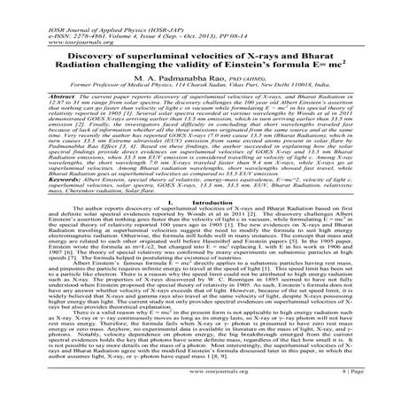 Discovery of superluminal velocities of X-rays and Bharat Radiation challengi...