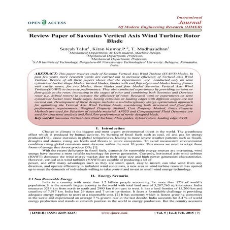 design and fabrication of vertical axis wind turbine | PPTX