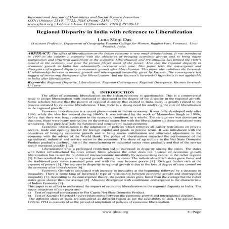 REGIONAL DISPARATY IN INDIA | PPTX
