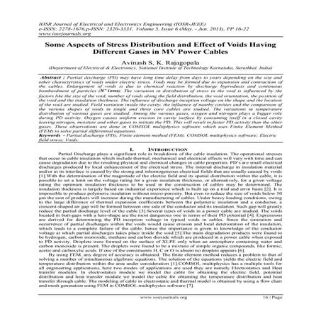 Some Aspects of Stress Distribution and Effect of Voids Having Different Gase...