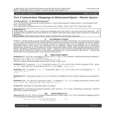 New Contraction Mappings in Dislocated Quasi - Metric Spaces
