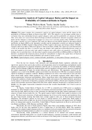 adequacy iosrjce