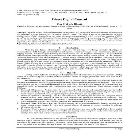 Direct Digital Control