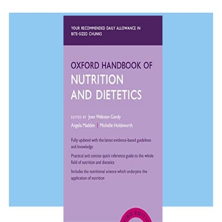 Kindle Oxford Handbook of Nutrition and Dietetics 3e (Oxford Medical ...