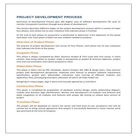 Project Execution Process At Regius IT